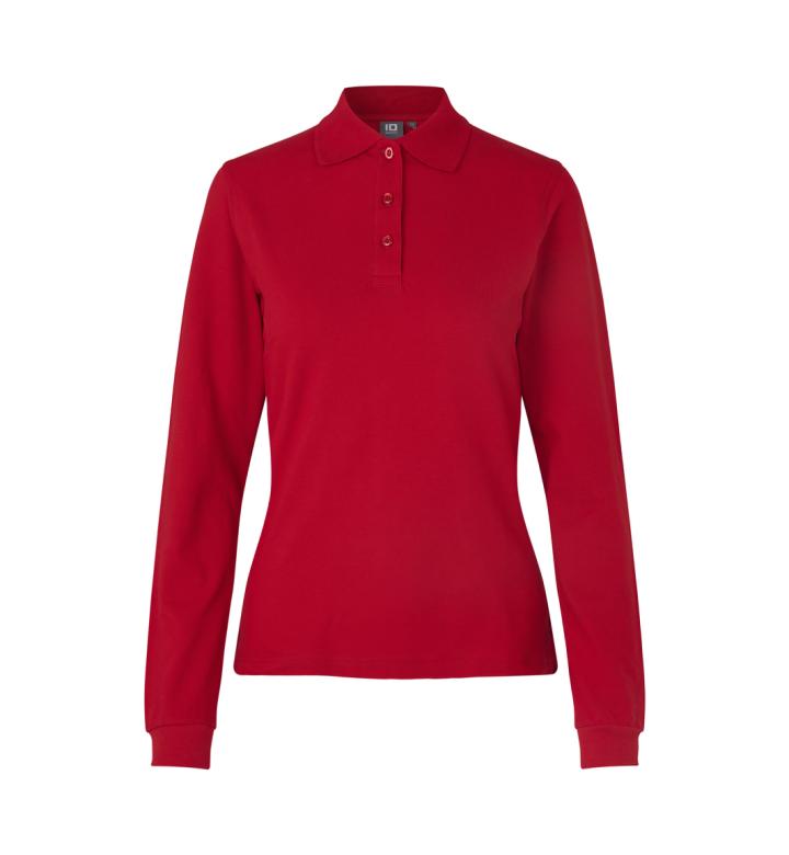 Langarm Poloshirt | Stretch | Damen