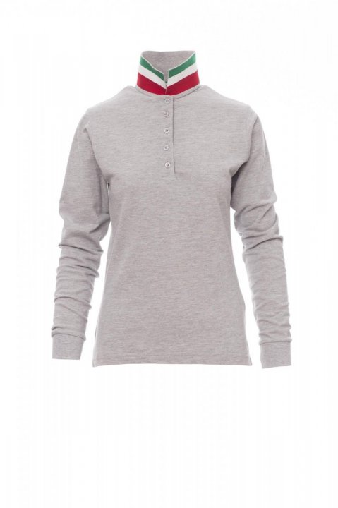Long Nation Lady Melange Polohemd
