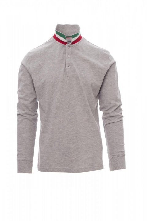 Long Nation Melange Polohemd