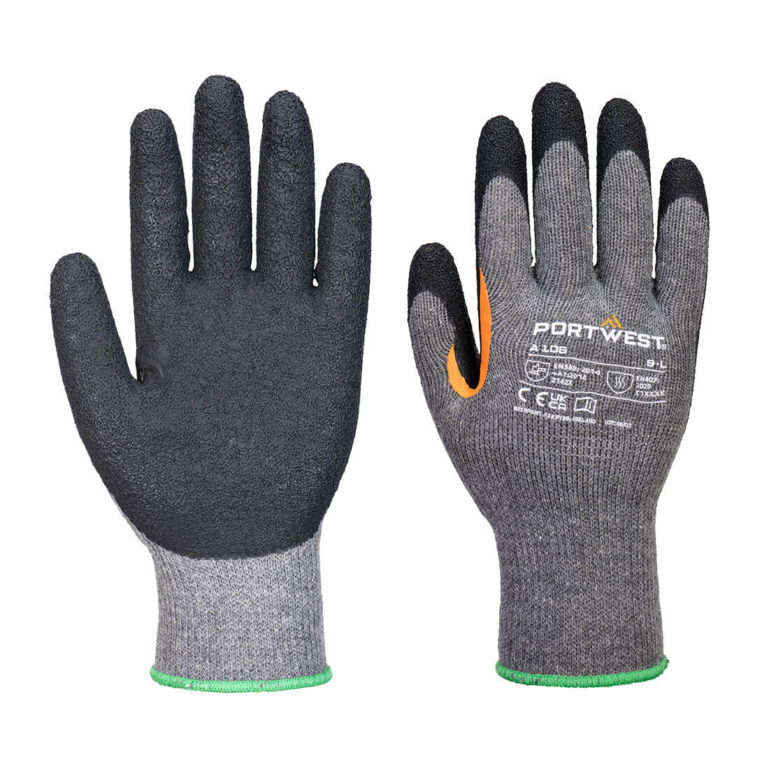 Grip 10 Latex-Handschuh mit verstärktem Daumen (Pk12)