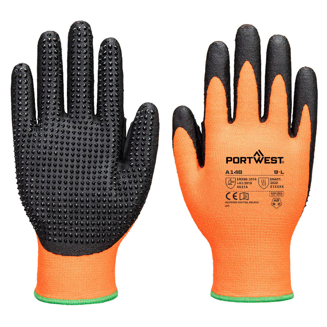 Grip 13 Nitril-Handschuh hochgepunktet
