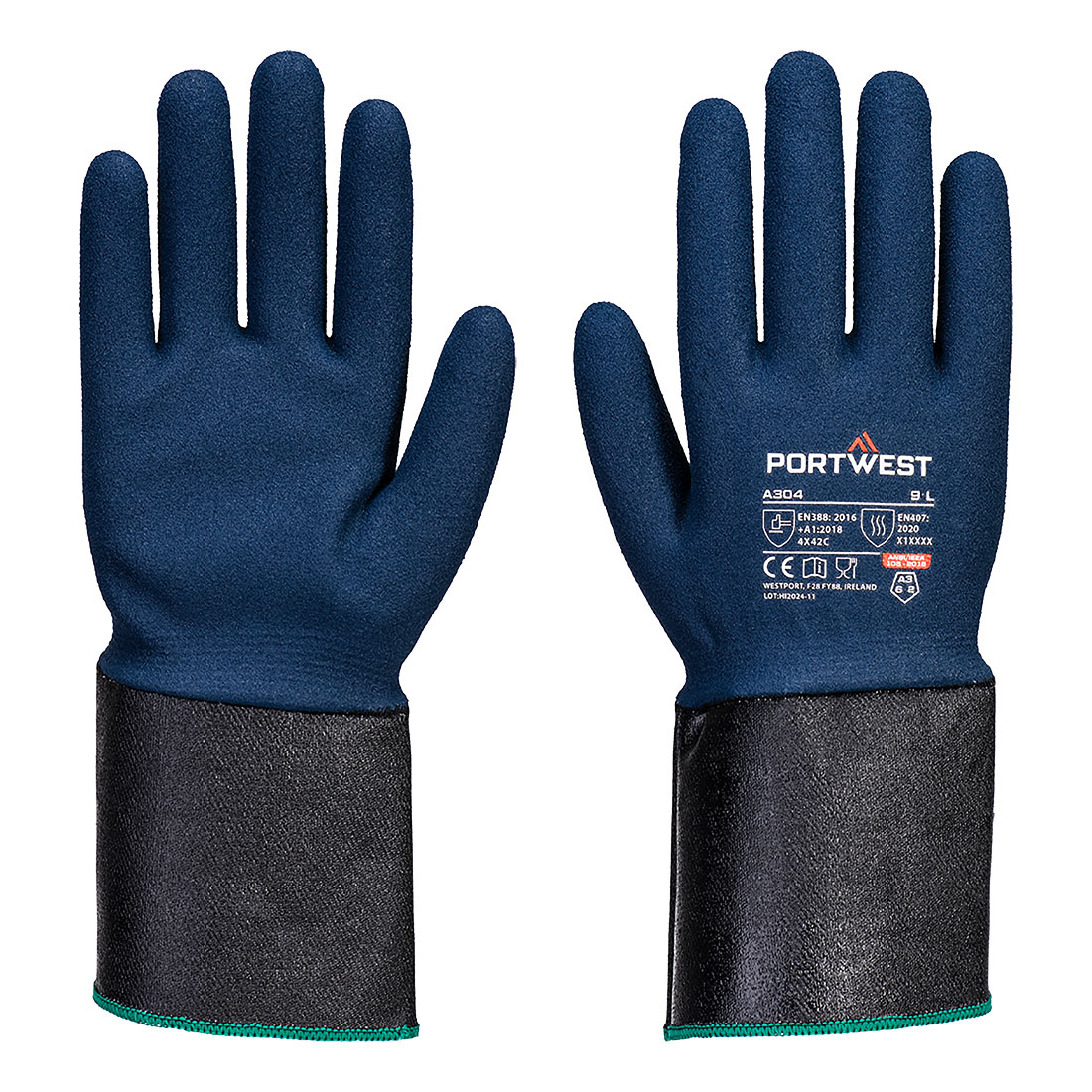 Grip C13 Nitrilschaum-Handschuh mit verlängerter Stulpe