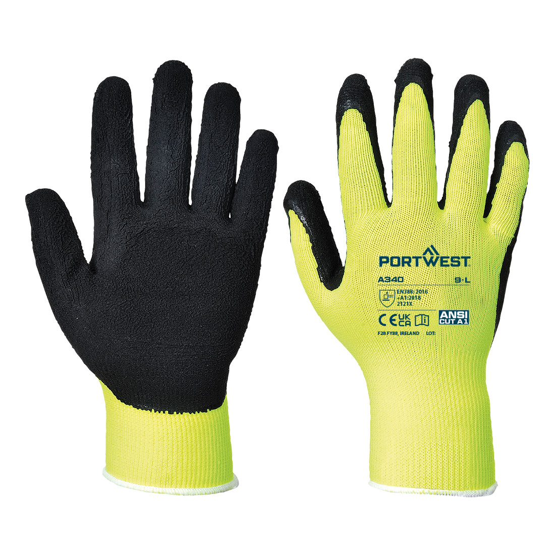 Warnschutz Grip Handschuh - Latexschaum