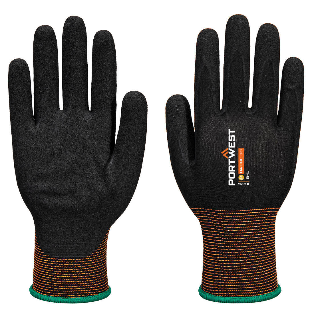 GP Grip 18 Nitril-Handschuh glatt/sandig
