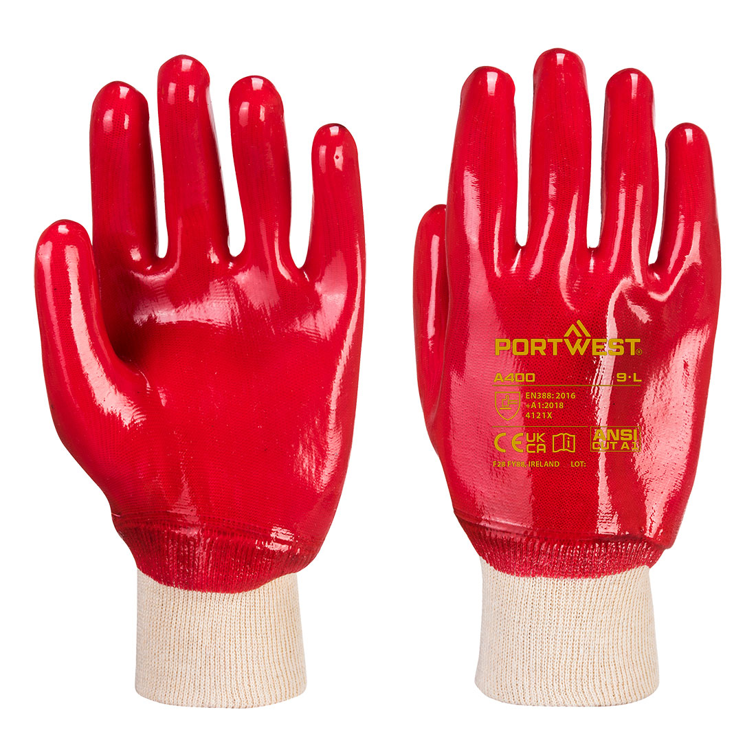 PVC-Strickbund-Handschuh