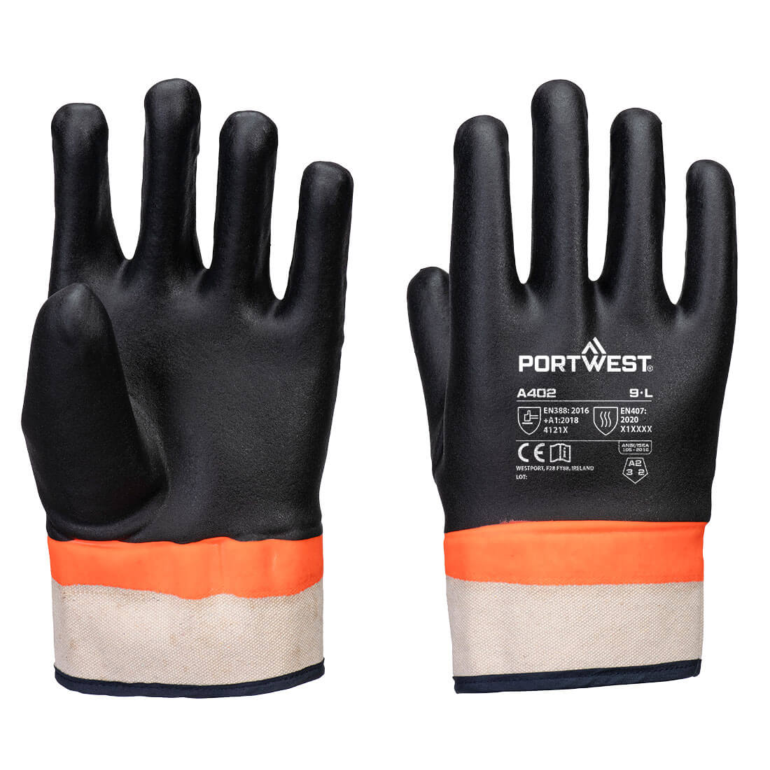 Grip PVC Sandy Double Dipped Handschuh
