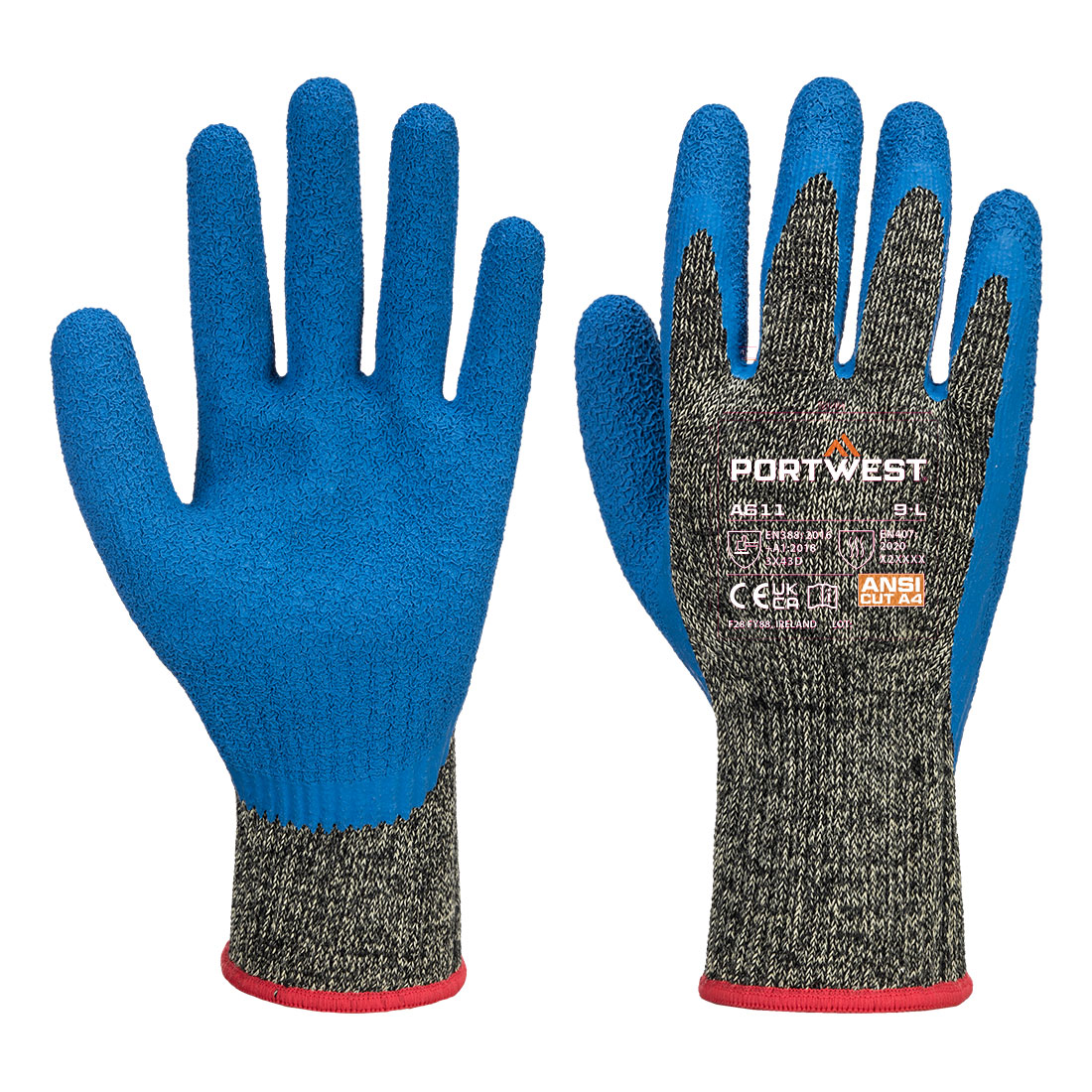 Aramid HR Schnittschutz-Latex-Handschuh