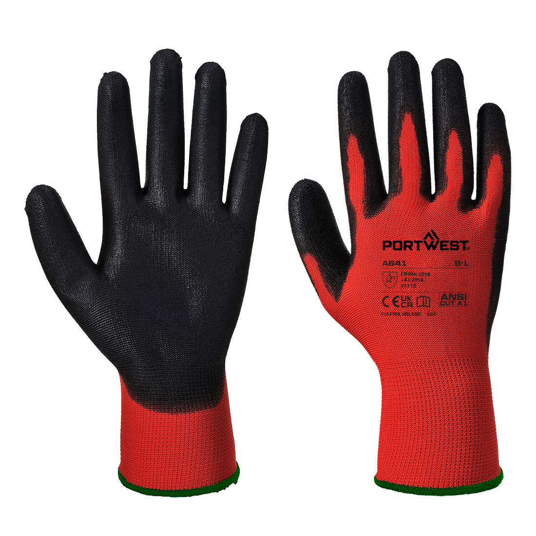 RED PU-SCHAUM-HANDSCHUH