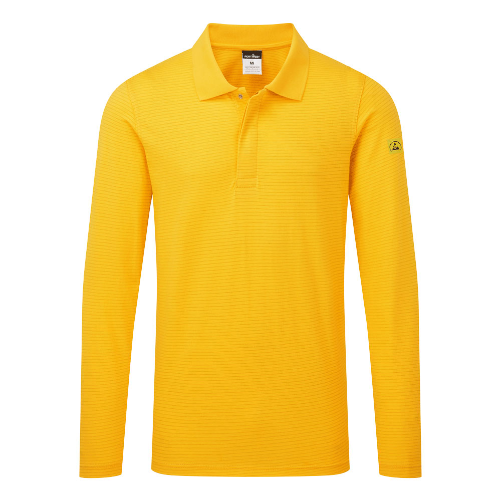 Antistatisches ESD-Poloshirt langarm