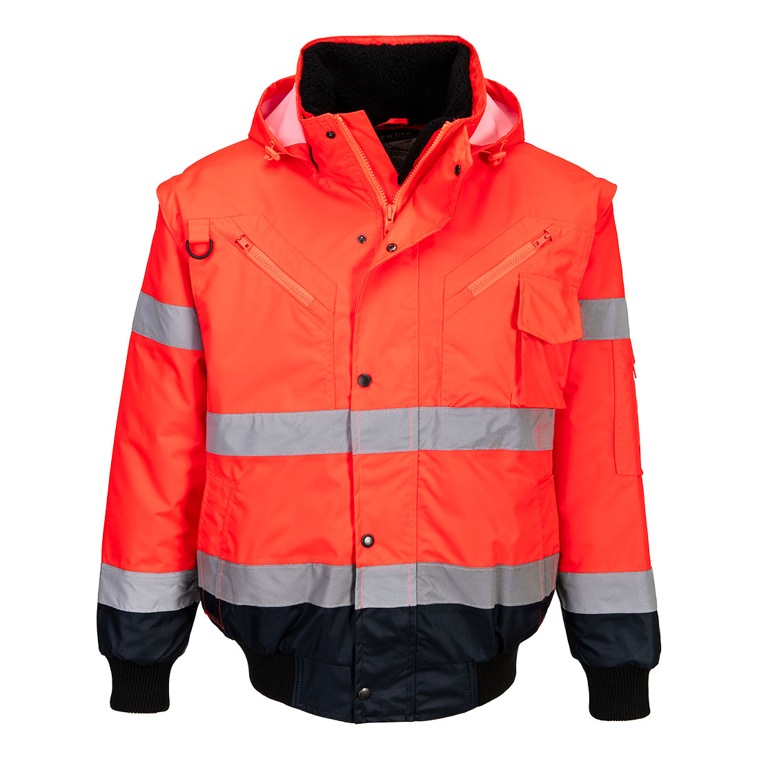 Hi-Vis 3-in-1 Kontrast Pilotjacke