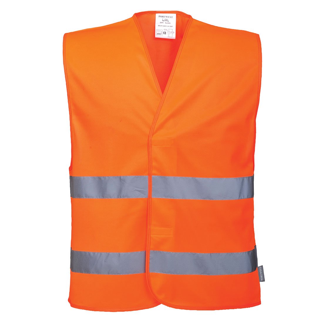 Hi-Vis Weste mit zwei Reflexstreifen