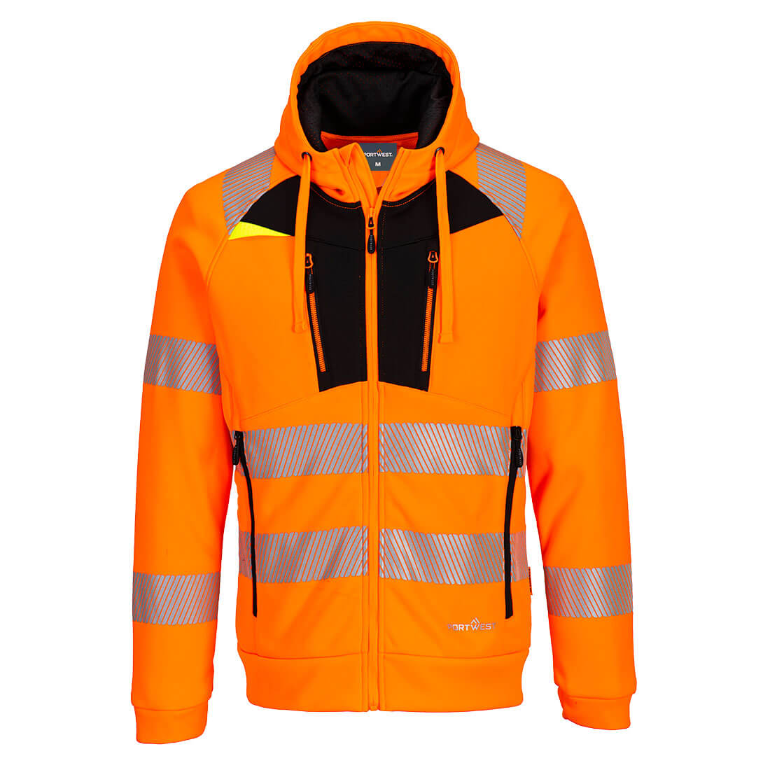 DX4 Hi-Vis Kapuzenjacke mit Reißverschluss
