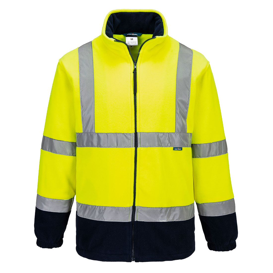 Hi-Vis Kontrast Fleecejacke