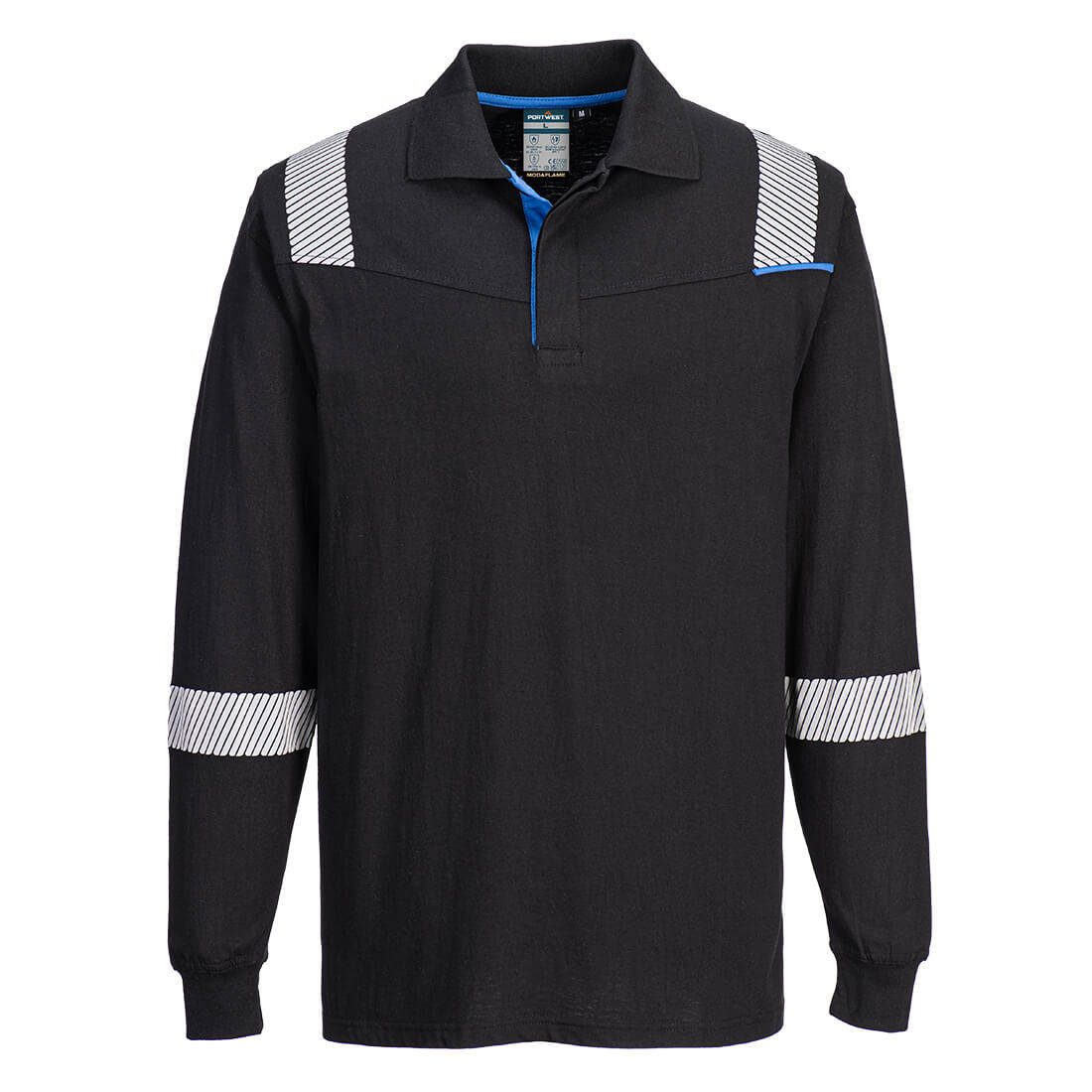 WX3 Modaflame Knit FR Poloshirt Langarm