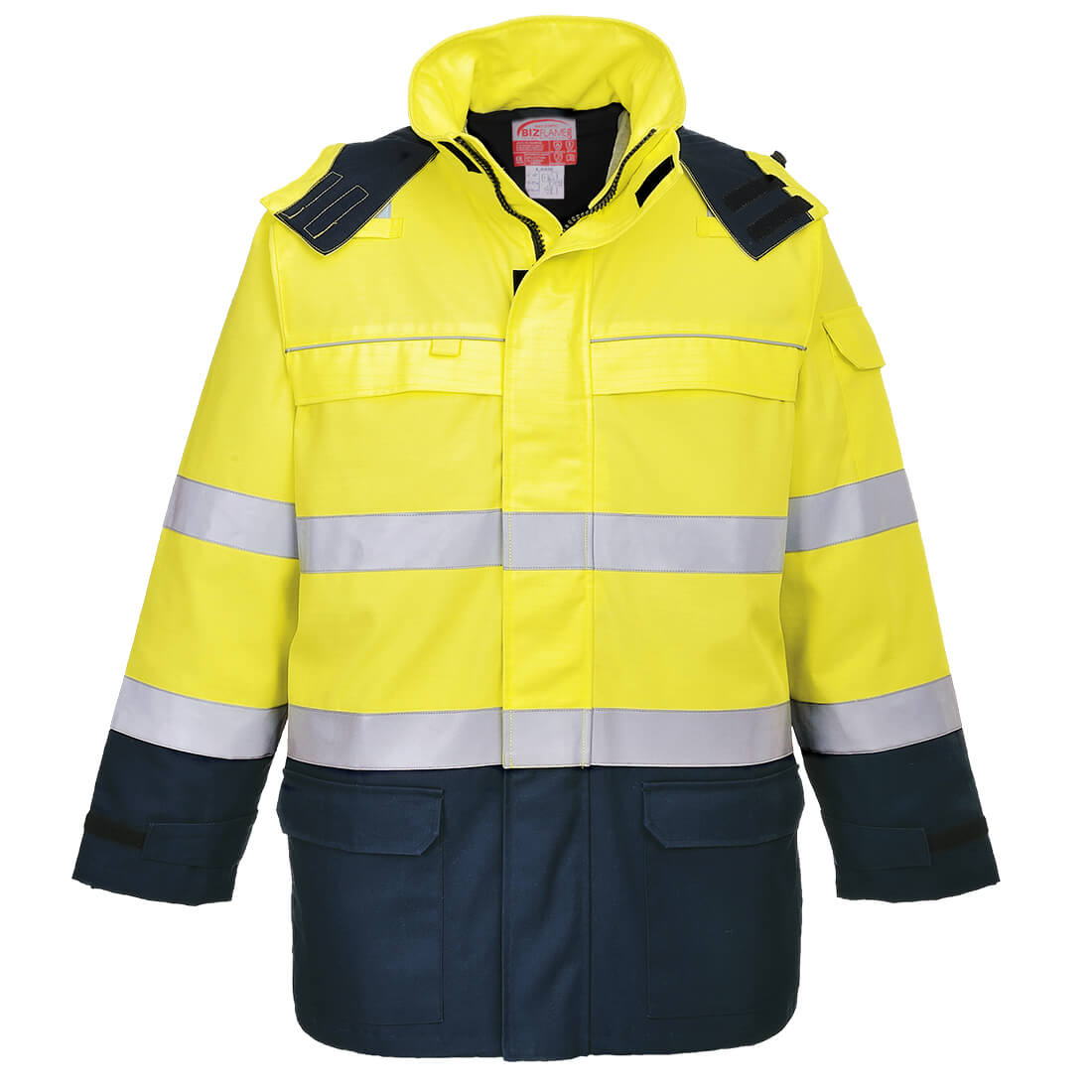 Bizflame Rain+ Hi-Vis Multinorm Kontrast FR Jacke