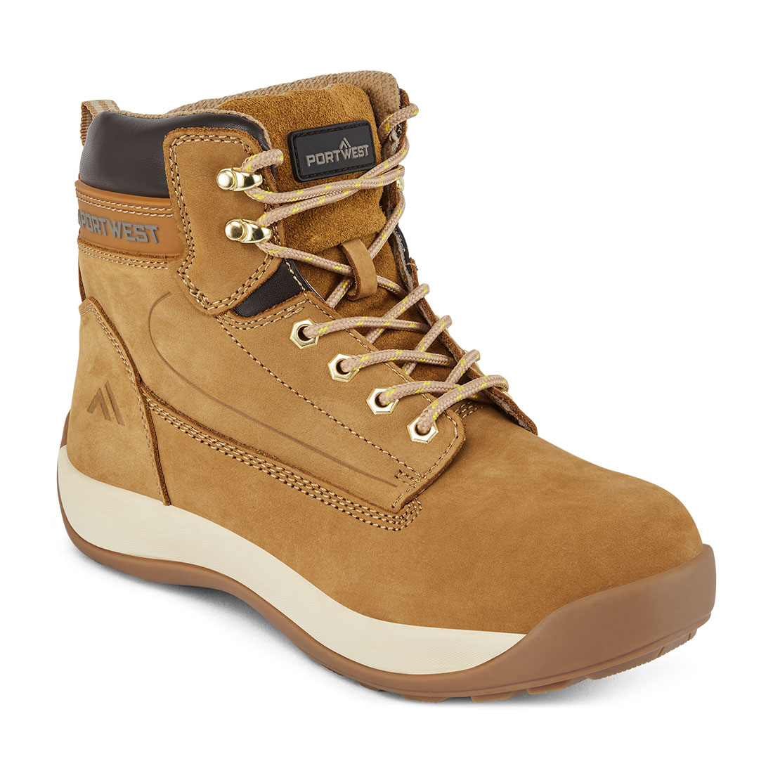 Stahl Nubukleder mittelhoher Stiefel S3 HRO