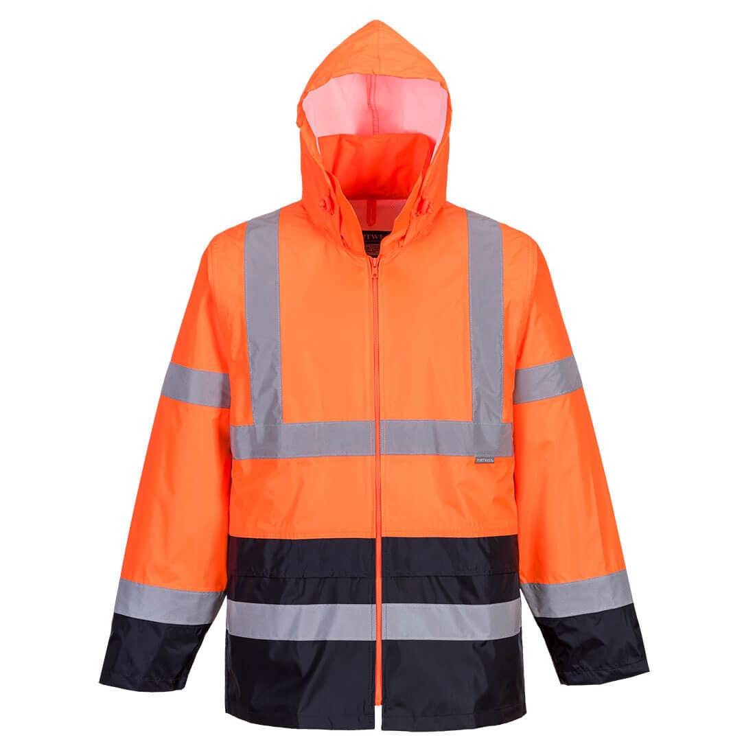 Hi-Vis Klassische Kontrast Regenjacke