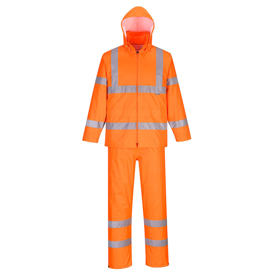 Hi-Vis Regenanzug leicht verstaubar
