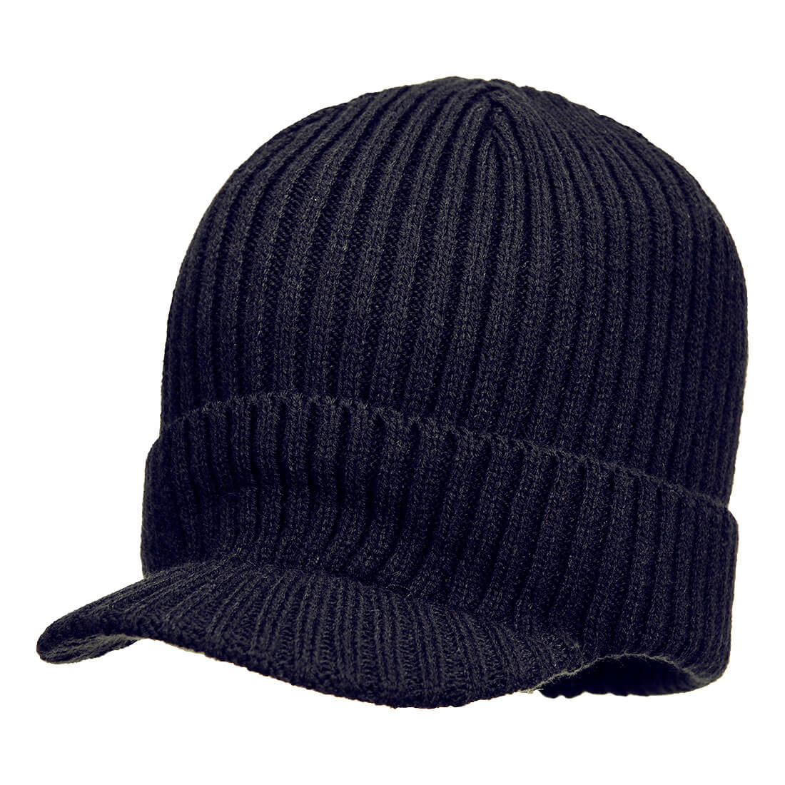 Beanie-Mütze mit Schirm