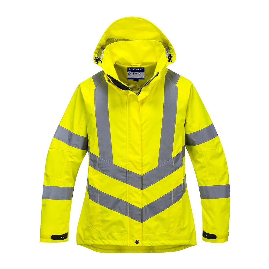 Hi-Vis Damen Regenjacke atmungsaktiv
