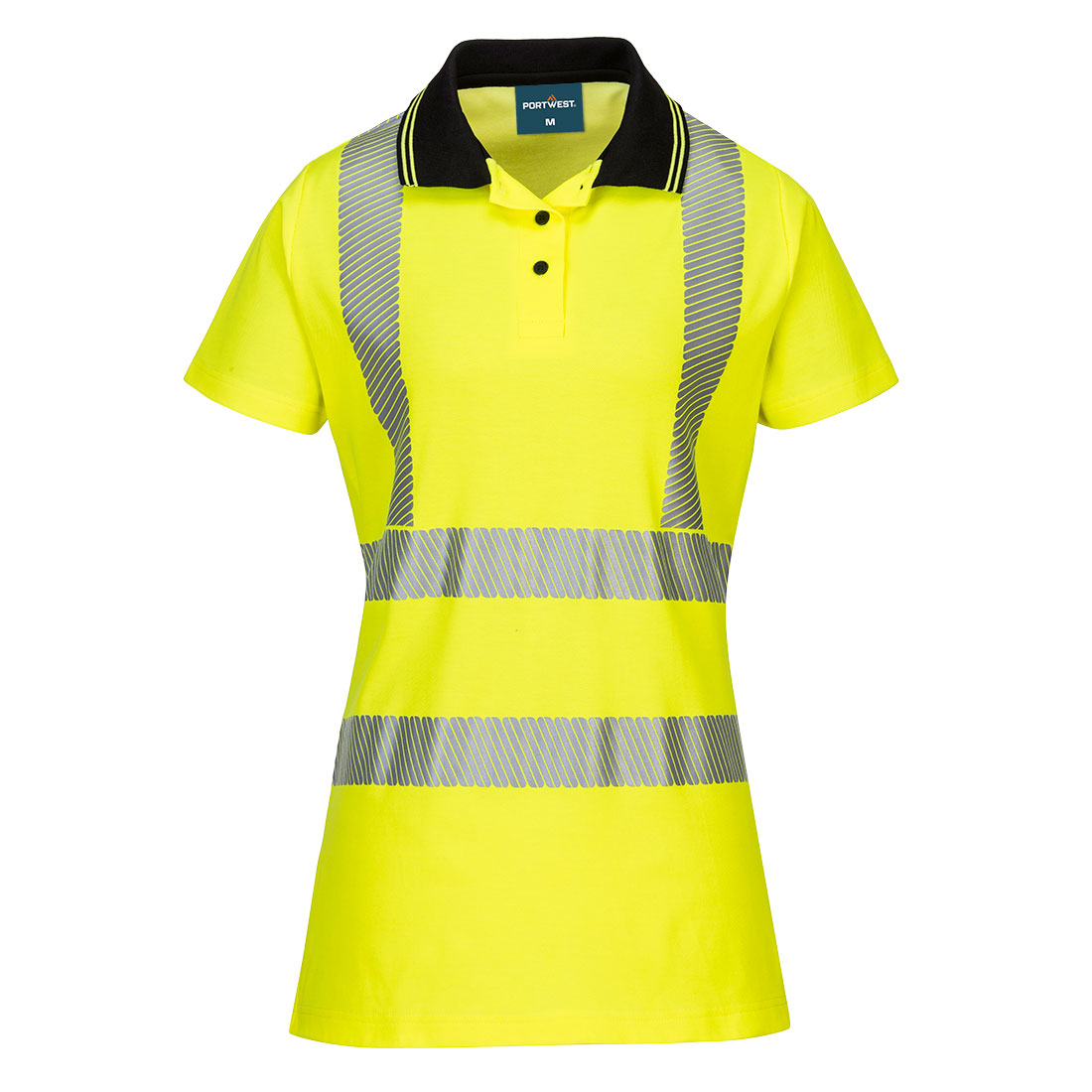 Hi-Vis Cotton Comfort Pro Damen Poloshirt kurzarm