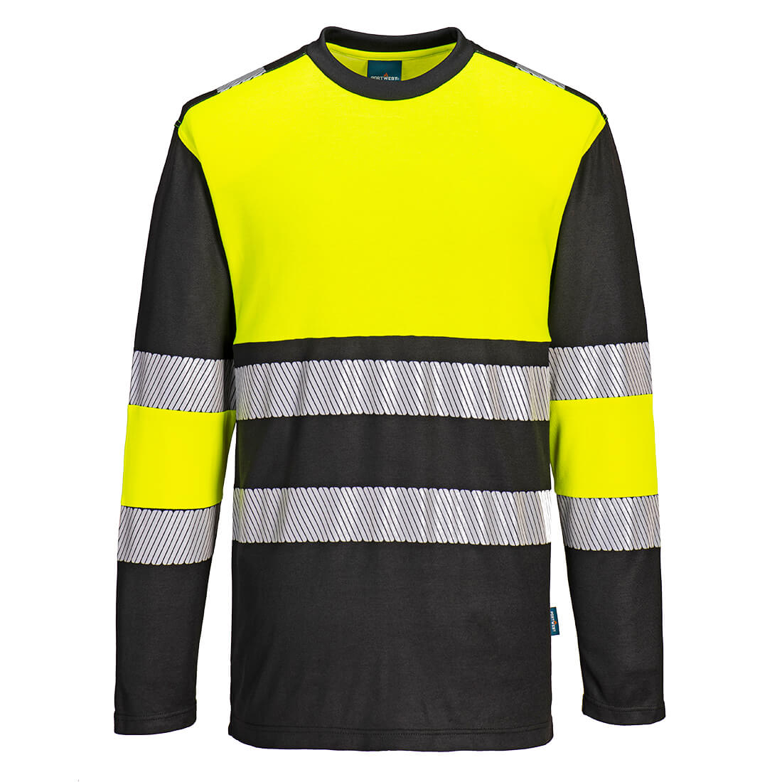 PW3 Hi-Vis Cotton Comfort T-Shirt Klasse 1, langarm