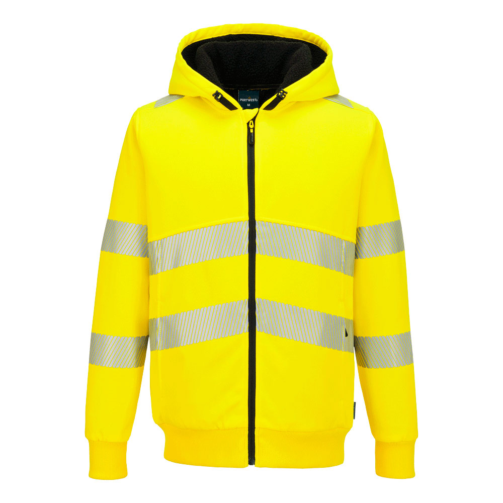 PW321 Hi-Vis Winter Hoodie mit Reißverschluss