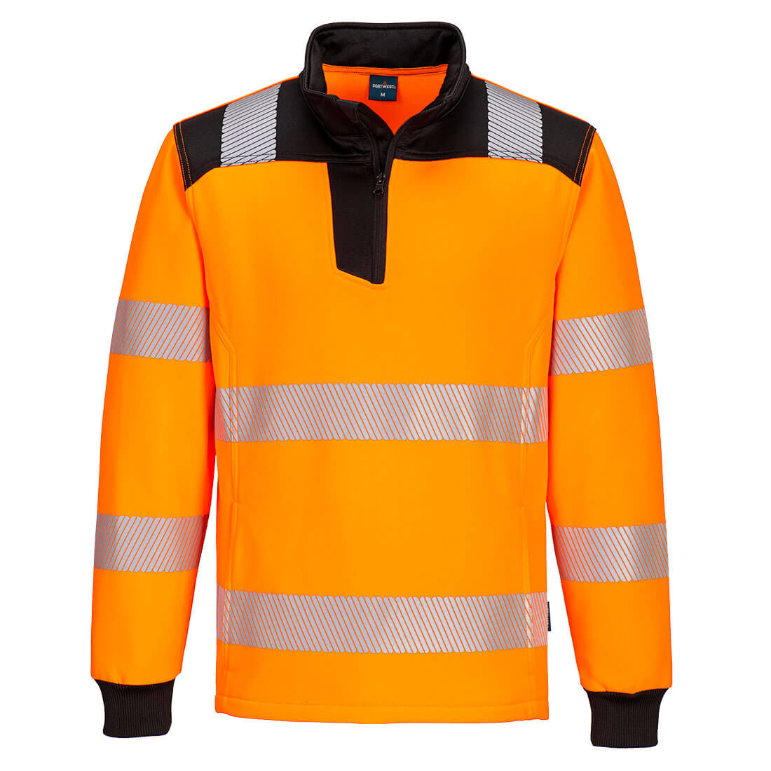 PW3 Hi-Vis Sweatshirt mit 1/4 Reißverschluss