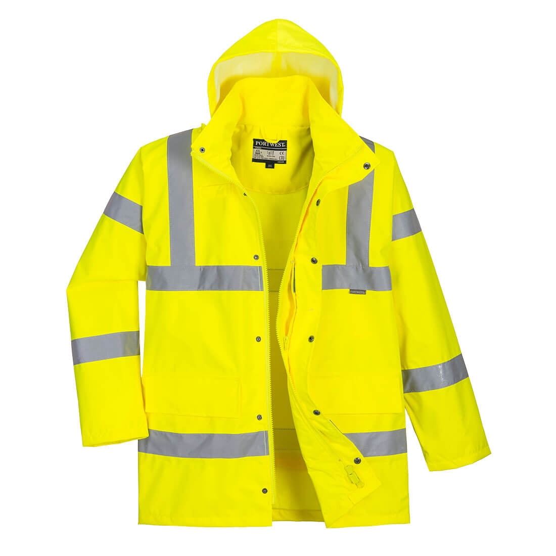 Hi-Vis Regen Verkehrsjacke atmungsaktiv