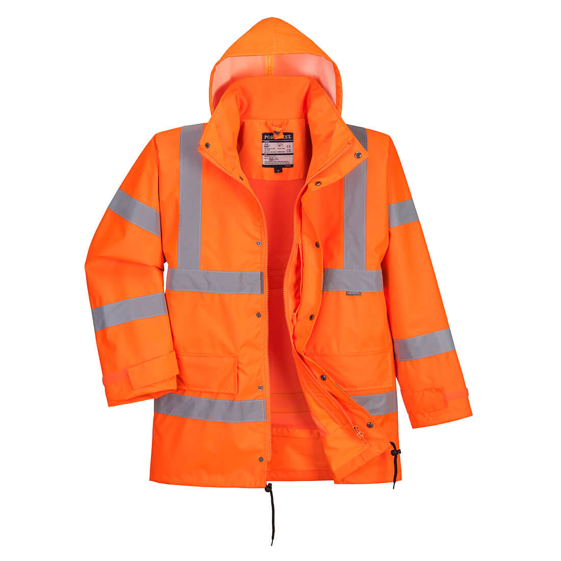 Hi-Vis interaktive Regen Verkehrsjacke atmungsaktiv