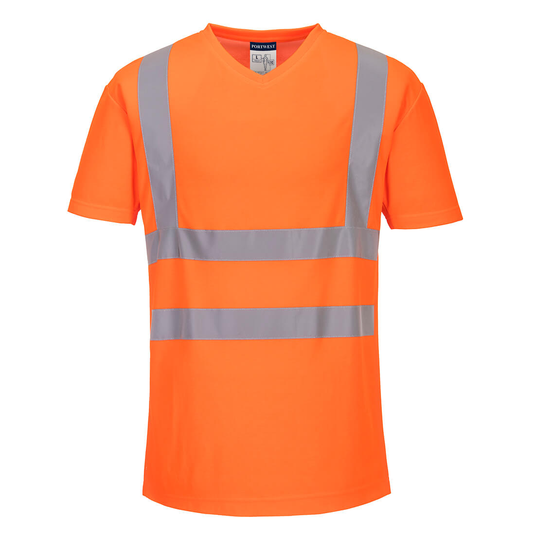 Hi-Vis Cotton Comfort T-Shirt mit Mesheinsatz kurzarm