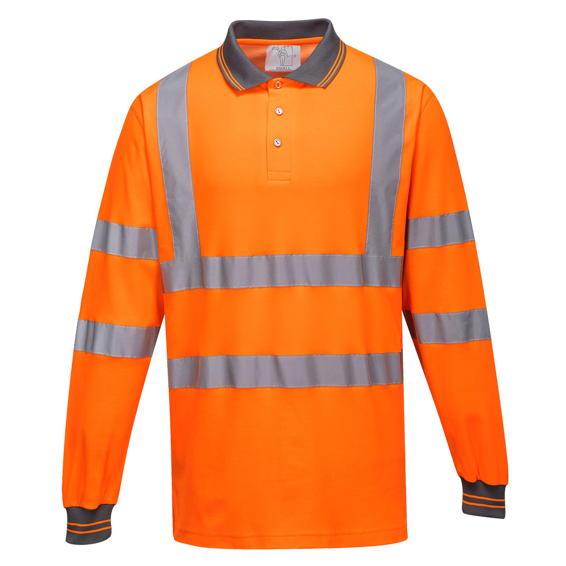 Hi-Vis Cotton Comfort Poloshirt langarm