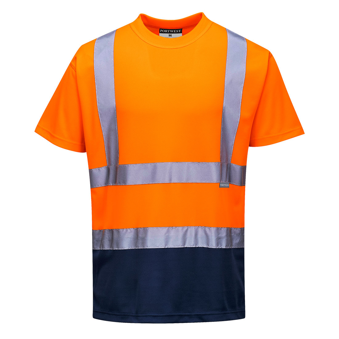 Hi-Vis Kontrast T-Shirt kurzarm