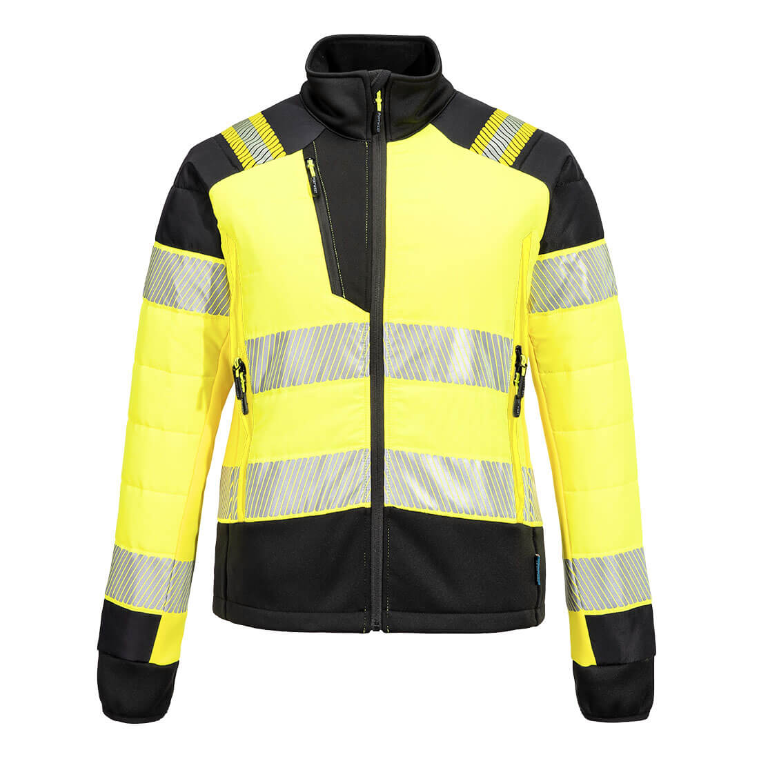 PW3 Hi-Vis Damen Hybrid Steppjacke