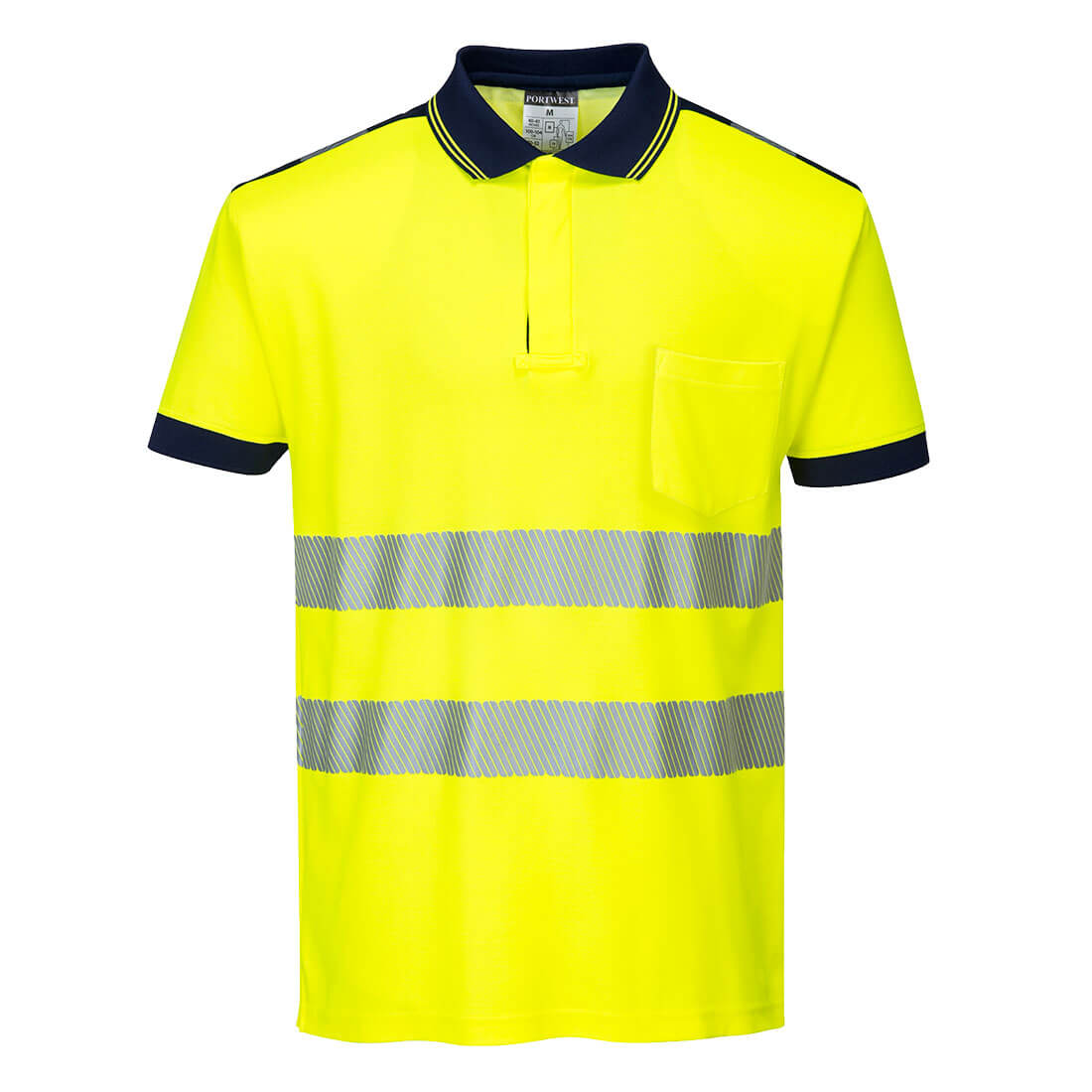 PW3 Hi-Vis Cotton Comfort Poloshirt kurzarm