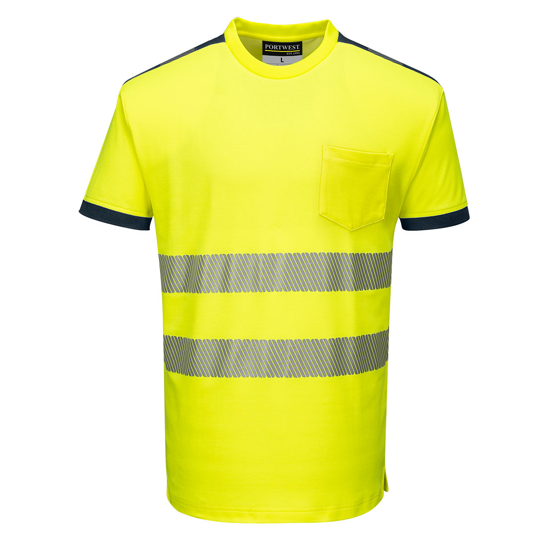 PW3 Hi-Vis Cotton Comfort T-Shirt kurzarm